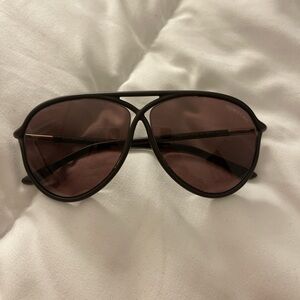 Tom Ford Dark Brown Maximillion Aviator Sunglasses